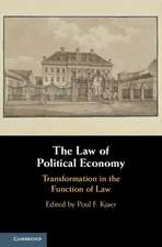 The Law of Political Economy: Transformation in the Function of Law