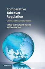 Comparative Takeover Regulation: Global and Asian Perspectives