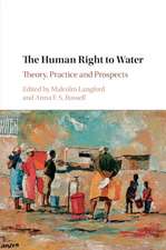 The Human Right to Water: Theory, Practice and Prospects