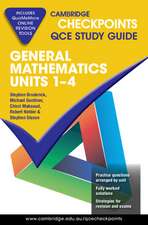 Cambridge Checkpoints QCE General Mathematics Units 1–4