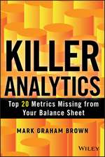 Killer Analytics – Top 20 Metrics Missing from your Balance Sheet