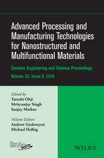 Advanced Processing and Manufacturing Technologies for Nanostructured and Multifunctional Materials – CESP Volume 35 Issue 6