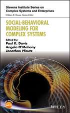 Social–Behavioral Modeling for Complex Systems