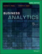 Business Analytics – The Art of Modeling with Spreadsheets, 5th EMEA Edition 