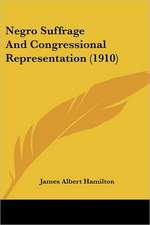 Negro Suffrage And Congressional Representation (1910)