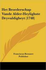 Het Broederschap Vande Alder-Heylighste Dryvuldigheyt (1748)