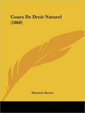 Cours De Droit Naturel (1860)