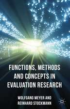 Functions, Methods and Concepts in Evaluation Research