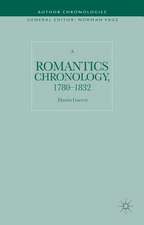 A Romantics Chronology, 1780-1832