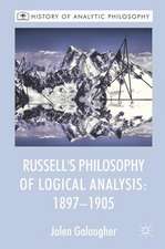 Russell's Philosophy of Logical Analysis, 1897-1905