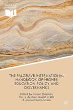 The Palgrave International Handbook of Higher Education Policy and Governance