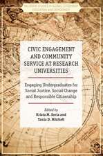 Civic Engagement and Community Service at Research Universities