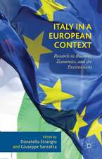 Italy in a European Context: Research in Business, Economics, and the Environment