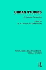 Urban Studies: A Canadian Perspective