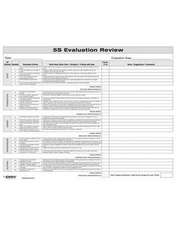 5S: Evaluation Review Form