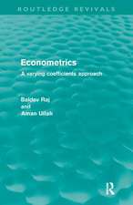 Econometrics (Routledge Revivals): A Varying Coefficents Approach