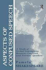 Aspects of Confused Speech: A Study of Verbal Interaction Between Confused and Normal Speakers