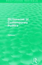 Dictionaries of Contemporary Politics