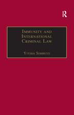 Immunity and International Criminal Law