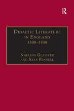 Didactic Literature in England 1500–1800: Expertise Constructed