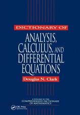 Dictionary of Analysis, Calculus, and Differential Equations