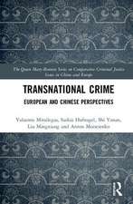 Transnational Crime: European and Chinese Perspectives