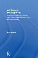 Adolescent Development: Longitudinal Research into the Self, Personal Relationships and Psychopathology