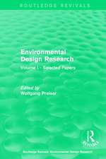 Environmental Design Research: Volume one selected papers