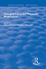 Transport Policy and Research: What Future?