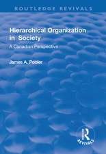 Hierarchical Organization in Society