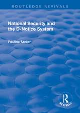 National Security and the D-Notice System