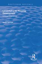 Local Policy for Housing Development: European Experiences