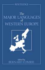 The Major Languages of Western Europe