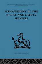 Management in the Social and Safety Services