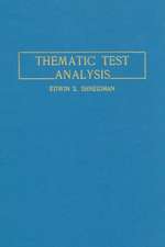 Thematic Test Analysis