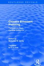 Chinese Economic Planning: Translations From Chi-Hua Ching-Chi