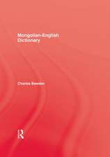 Mongolian English Dictionary