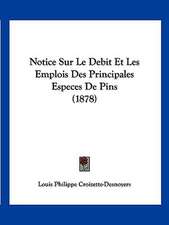 Notice Sur Le Debit Et Les Emplois Des Principales Especes De Pins (1878)