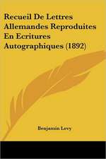 Recueil De Lettres Allemandes Reproduites En Ecritures Autographiques (1892)