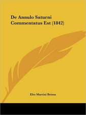 De Annulo Saturni Commentatus Est (1842)