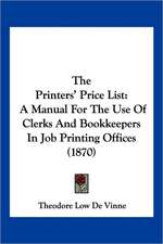 The Printers' Price List