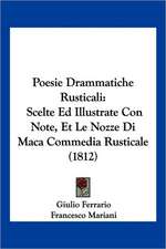 Poesie Drammatiche Rusticali