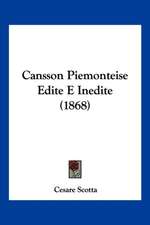 Cansson Piemonteise Edite E Inedite (1868)