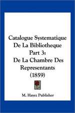 Catalogue Systematique De La Bibliotheque Part 3