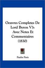 Oeuvres Completes De Lord Byron V3