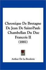 Chronique De Bretagne De Jean De Saint-Paul