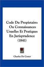 Code Du Propietaire