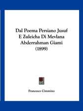 Dal Poema Persiano Jusuf E Zuleicha Di Mevlana Abderrahman Giami (1899)