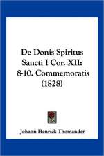 De Donis Spiritus Sancti I Cor. XII