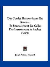 Des Cordes Harmoniques En General